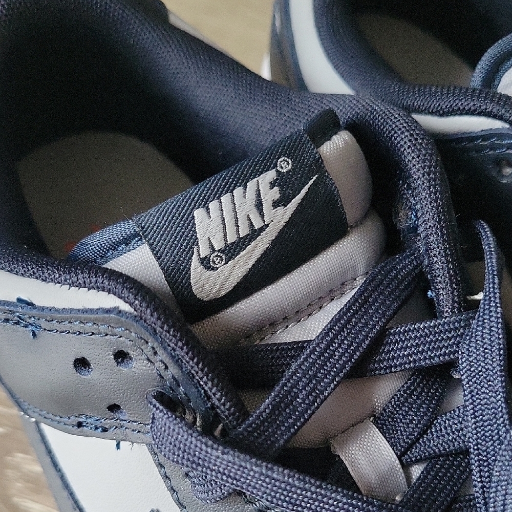 Nike Georgetown Dunk Retro Low Navy and Gray Sneakers Size 9 - Picture 12 of 12